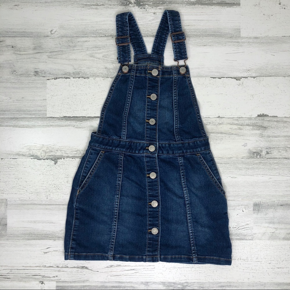 GapKids Denim Skirtall Overall Jean Dress